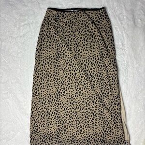 Cheetah Print Maxi Skirt